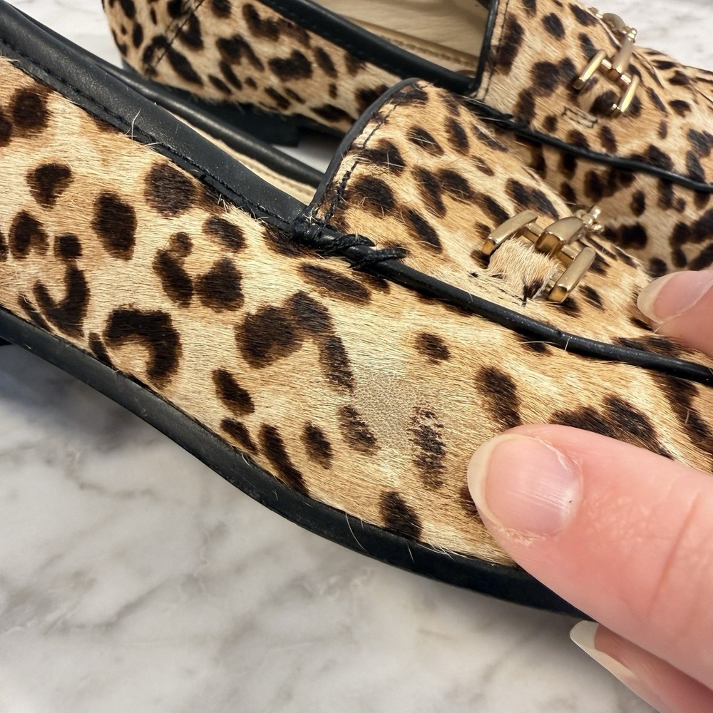 Sam Edelman Loraine Horsebit Cheetah Print Loafers Shoes Women Size 8.5 - Picture 2 of 9